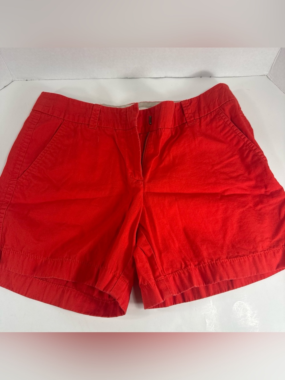 Red Orange Women's Casual Cotton Shorts